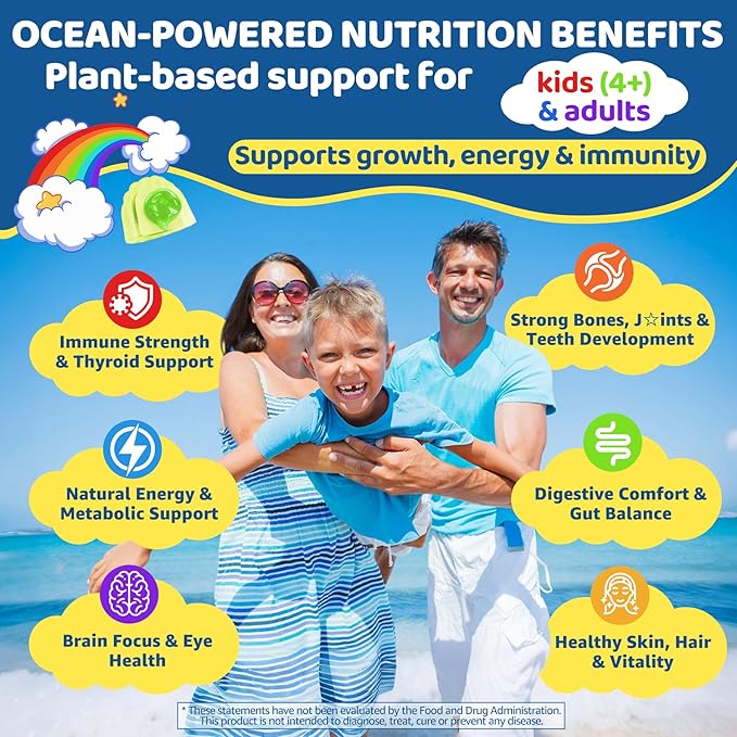 Calcium Citrate Gummies &amp Sea Moss Gummies for Kids &amp Adults