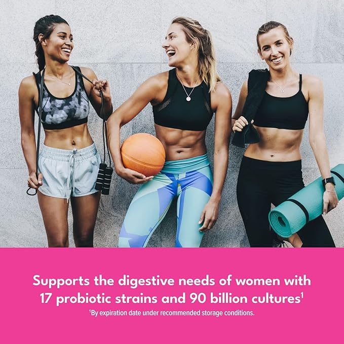 Hi-Health Chime Probiotic for Women 90 Billion with Prebiotic Guaranteed Potency 17 Strains 60 Capsules