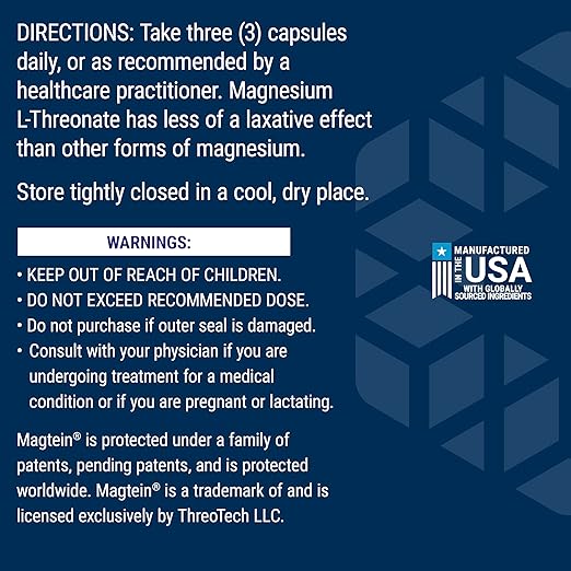 Life Extension Neuro-Mag Magnesium L-Threonate Memory Health Quick Thinking Cognitive Health Support Vegetarian Non-GMO 90 Vegetarian Capsules (144 mg from 2000 mg Magtein magnesium L-threonate