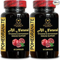 Pure Pomegranate Extract Pills Daily Herbal Antioxidant Supplement for Men and Women Plant-Based Vegan Non-GMO Formula - 2 Bottles 120 Capsules