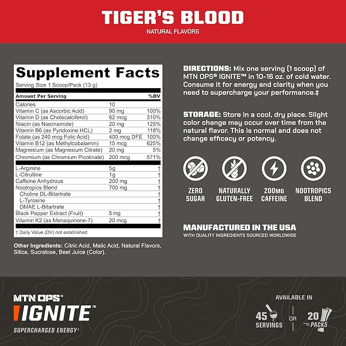MTN OPS Magnum Clear Strawberry Watermelon &amp Ignite Tiger's Blood Bundle