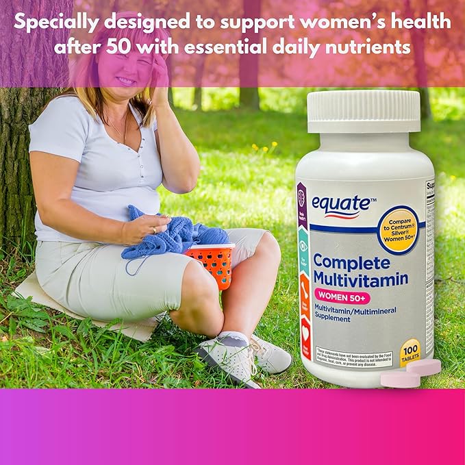 Multivitamin Multimineral Tablets for Women 50+ 100 Count (Pack of 1)