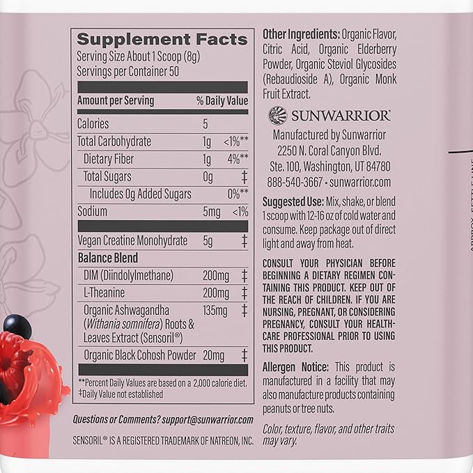 Creatine for Her &amp Vanilla Organic Plant Based Protein Powder Set | Bundle &amp Save | Vegan Organic Protein plus Raspberry Lemonade Creatine Monohydrate (50 Servings Creatine 17 Servings Vanill