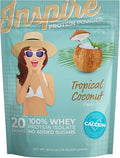 Bariatric Eating Inspire Tropical Coconut 20g Whey Protein Isolate Powder with Calcium