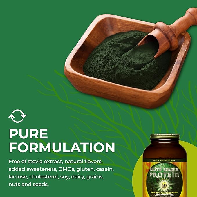 HealthForce SuperFoods Elite Green Protein Elite Mesquite 500 Grams Powder