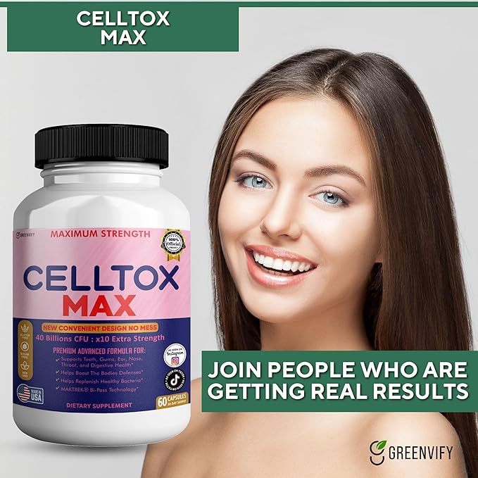 CellTox Max Probiotic Supplement Maximum Strength 40 Billion CFU 60 Capsules 30-Day Supply (5)