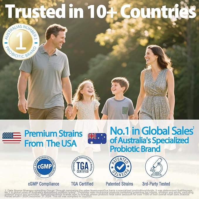 Life-Space Children IBS Support Probiotic Clinically Proven to IBS Relief 4 in 1 Kids Probiotic 21 Billion CFU Supports Reduce Symptoms of IBS Include Bloating Gas &amp Diarrhea 60 Grams