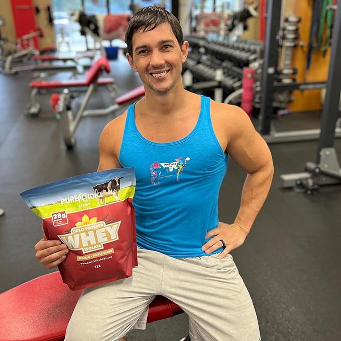 Pure Choice Vanilla Whey Protein Isolate Powder 28g Protein Undenatured Whey 3 Ingredients No Fillers or Artificial Sweeteners (Vanilla 12oz)