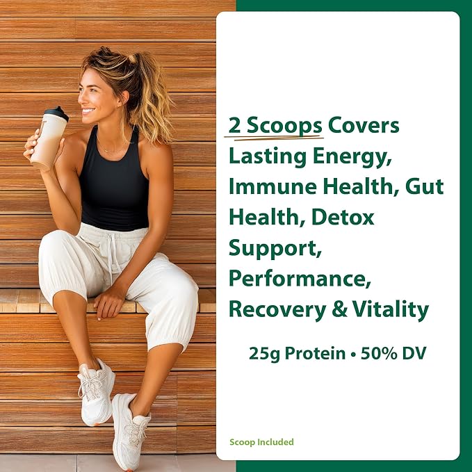 MacroLife Naturals MacroMeal Chocolate Vegan Protein Powder 25g + Superfood Greens 3 Billion Probiotics &amp Fiber for Lasting Energy - Plant Based Shake &amp Smoothie Mix Non-GMO Gluten-Free - 15
