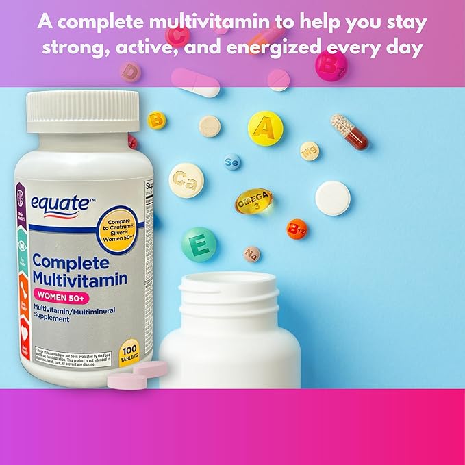 Multivitamin Multimineral Tablets for Women 50+ 100 Count (Pack of 1)