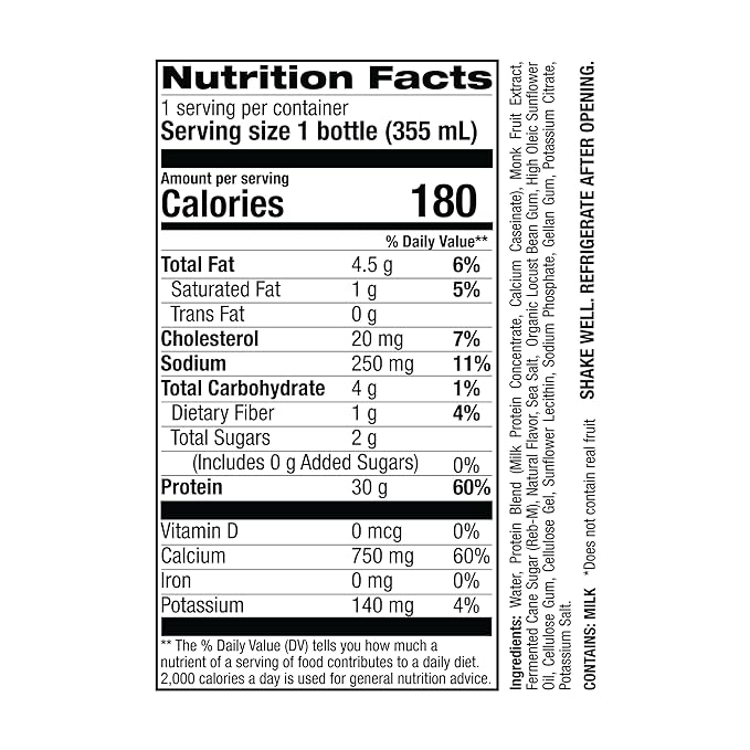 Jocko Mölk 30g Grass Fed Protein Shakes – No Added Sugar Protein Drinks KETO Friendly - Ready to Drink 12 FL Oz (Pack of 12) Banana Cream