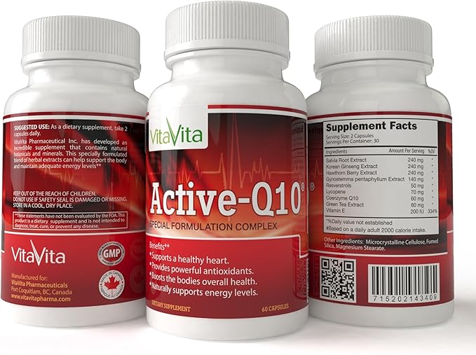 Active-Q10 Supports Healthy Heart (60 Capsules)