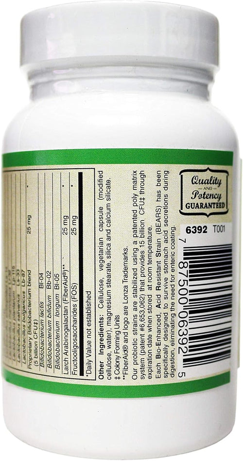 15 Billion Women's Probiotic • Formulated Specifically for Women • Survives Stomach Acid • Shelf Stable • Synbiotic