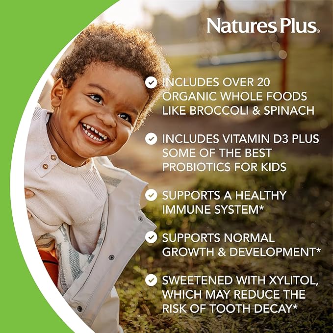 NaturesPlus Animal Parade Gold Children's Liquid Multivitamin Natural Tropical Berry - 30 oz Pack of 2 - Immune Support Supplement - Vegetarian Gluten Free - 120 Total Servings