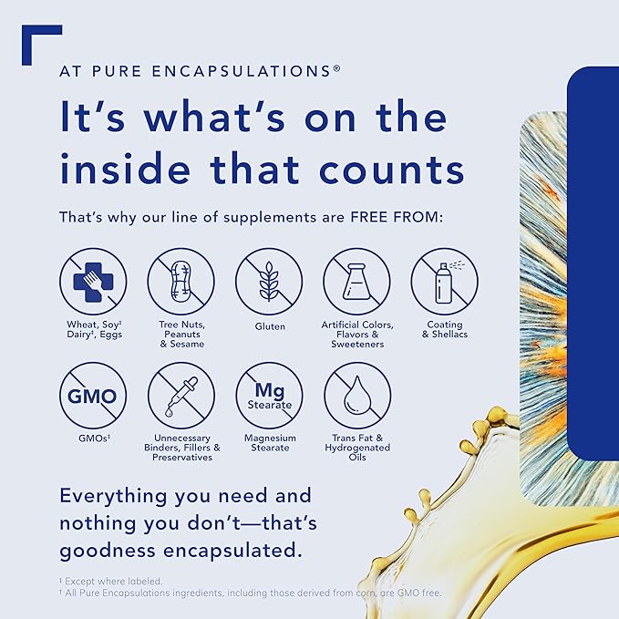 Pure Encapsulations Alpha Lipoic Acid 600 mg - ALA Supplement for Liver Support Antioxidants Nerve Health Cardiovascular Health &amp Carbohydrate Support - Premium Alpha Lipoic Acid - 60 Capsules