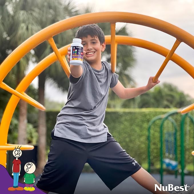 NuBest Tall 10+ Premium Bone Strength Formula Enhanced Immunity and Overall Health for Age 10+ with Calcium Vitamin D3 Vitamin K2 and Multivitamins | Pack 12