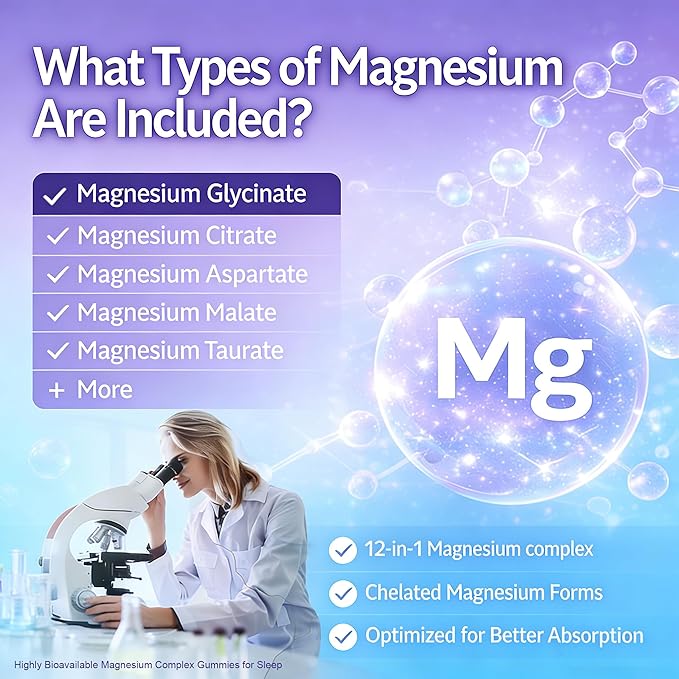 Magnesium Sleep Gummies 400mg – Calm Magnesium Complex Gummies for Sleep Support &amp Relaxation with L-Theanine &amp Ashwagandha – Non Melatonin Sugar Free Vegan 60 Count