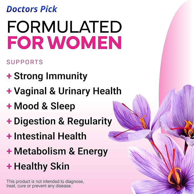 Fem Pro Probiotics for Women. 17 Clinically Effective Strains for Vaginal Digestive &amp Immune Support Urinary Tract Health pH Balance and Mood. 60 Veggie Capsules 2 Month Supply