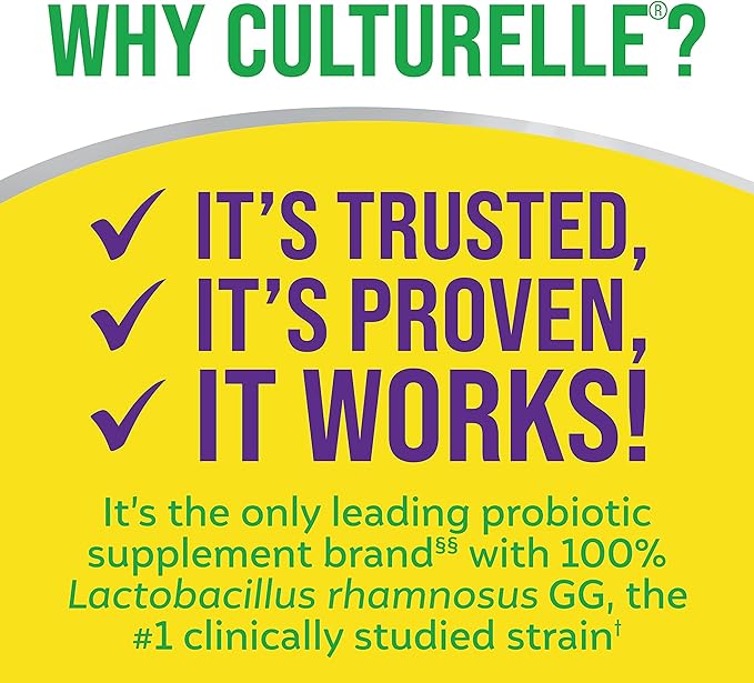 Culturelle Pro Strength Daily Probiotic Digestive Capsules Naturally Sourced Probiotic Strain Proven to Support Digestive &amp Immune Health Gluten &amp Soy Free 4 Month Supply 60 Count (Pack o