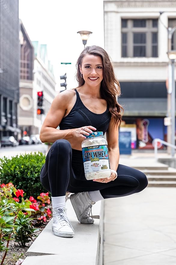 MuscleSport Lean Whey Revolution™ Protein Powder - Whey Protein Isolate - Low Calorie Low Carb Low Fat Incredible Flavors - 25g protein per scoop (2lb Lean Charms)