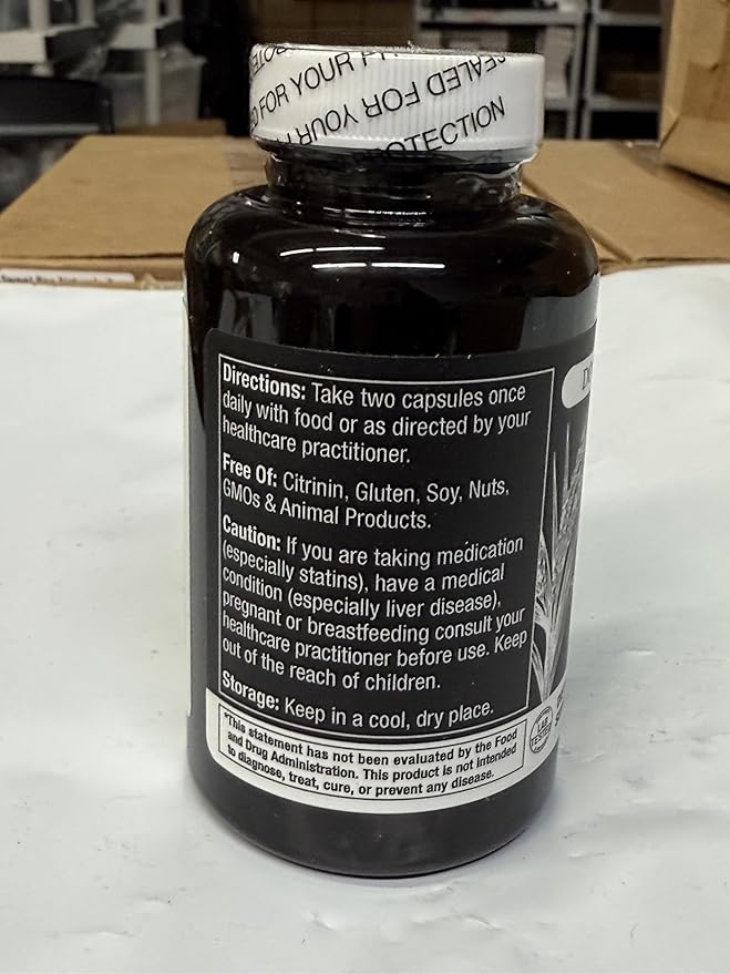 Durable RED Yeast Rice – Organic 1600 mg Extra Strength + CoQ10 Phytosome – Supports Healthy Cholesterol Heart Lipids &amp Circulation – Doctor Formulated Non-GMO Vegan Made in USA (60 Capsules
