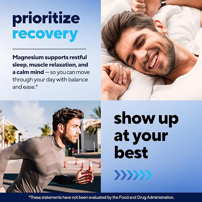 Magnesium Glycinate 200mg - USA Made Highly Absorbed Non-GMO Magnesium for Relaxation Deep Sleep Bones &amp Heart - 200mg per Serving 120 Vegan Capsules