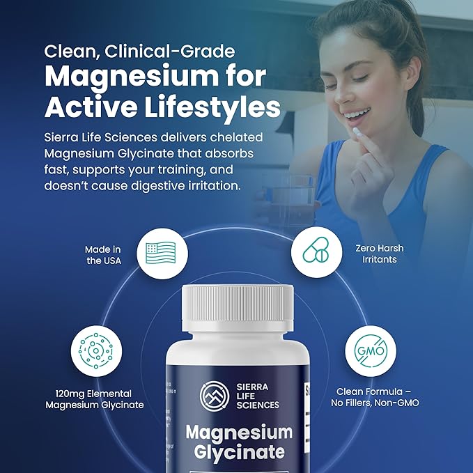 Magnesium Glycinate 150mg | High Absorption Chelated Magnesium Supplement | Non-GMO Vegan Made in USA | (2-Pack)