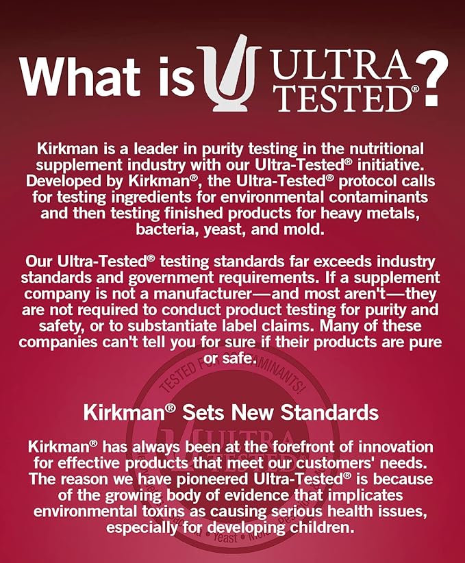 Kirkman - Super Nu-Thera - 360 Capsules - Comprehensive Multivitamin - with Vitamin B6 &amp Magnesium - Hypoallergenic