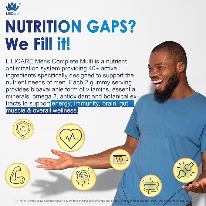 Mens Multivitamins Gummies Methylated Multivitamin for Men + Methylene Blue Gummies for Humans | Methylene Blue Supplement