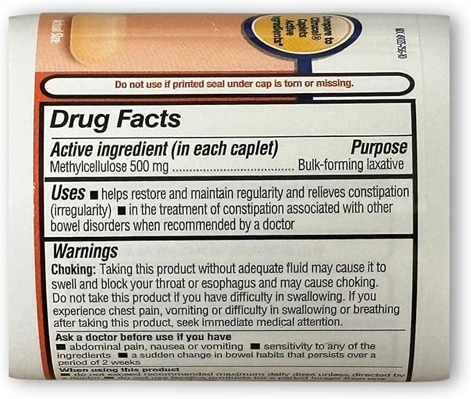 Fiber Therapy Methylcellulose 500mg100ct (Pack of 1)