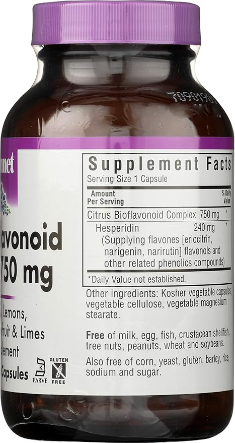 Bluebonnet Nutrition Bioflavonoids 750mg Citrus 90 Vegg Capsules