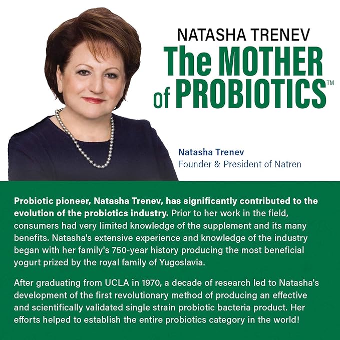 Natren Healthy Trinity Probiotics Supplement - 60 Dairy and Gluten Free Gel Capsules - Improve Gut and Digestive Health - 30 Billion CFU - Lactobacillus Acidophilus Bifidobacterium Bulgaricus