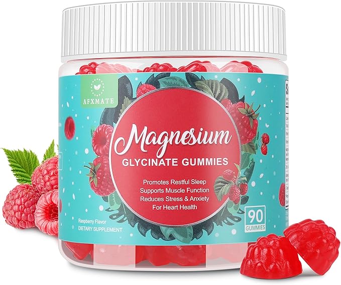 90 Count Magnesium Glycinate Gummies 400 mg - Sugar Free Magnesium Supplement for Adults with Glycinate &amp Malate L-Theanine Ashwagandha Zinc Vitamin B6 &amp D3 Supports Relaxation &amp Slee