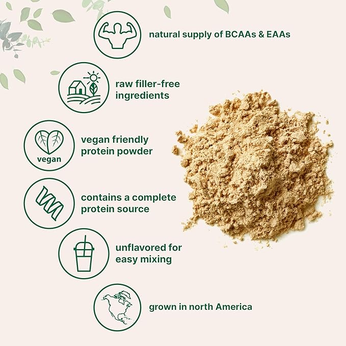 Micro Ingredients North American Grown Pea Protein Powder 5 Pounds | Plant Based Unflavored | Complete Vegan Protein Source with BCAAs &amp EAAs – 27g Serving | Non-GMO Keto Friendly