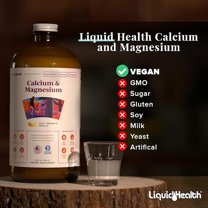 LIQUIDHEALTH Children Multivitamins Complete Multi for Kids and Calcium with Magnesium Joint Support Supplement Bundle