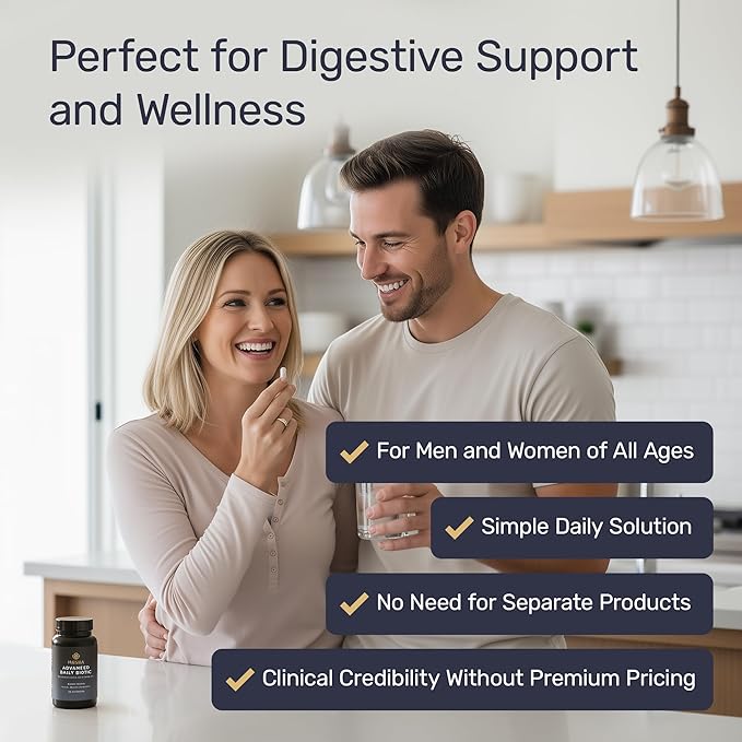 Inessa Daily Biotic - Probiotics for Women Digestive Health with Delayed Release Technology - Advanced Probiotic with 10 Billion CFU - Lactobacillus Rhamnosus Strain 60 Vegan Capsules for Men &amp Wo