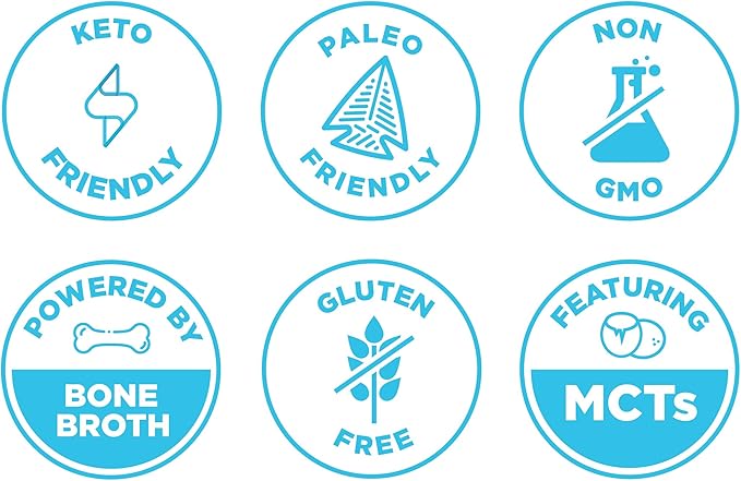 Ancient Nutrition Keto Protein Powder KetoPROTEIN with Fats from Bone Broth and MCT Oil Vanilla 18g Protein 11g Fat Per Serving Gluten Free 17 Servings