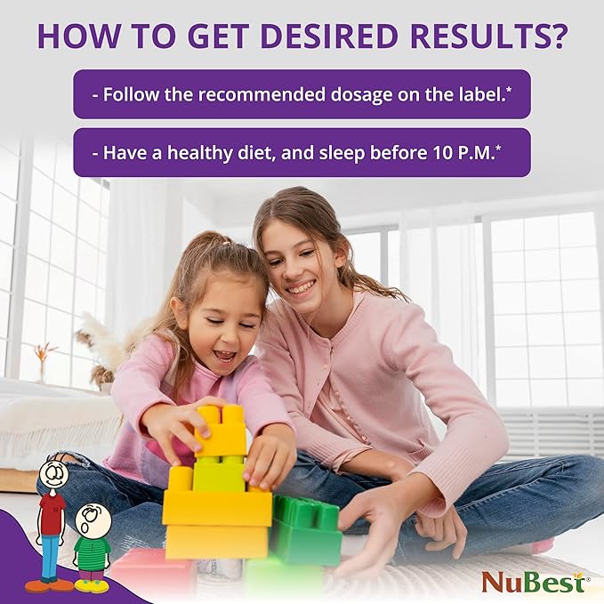 NuBest Bundle Bone Growth and Immunity Tall Kids Chewable Tablets 90 Count and Immune Multivitamin Gummies No Added Sugar for Kids &amp Teens