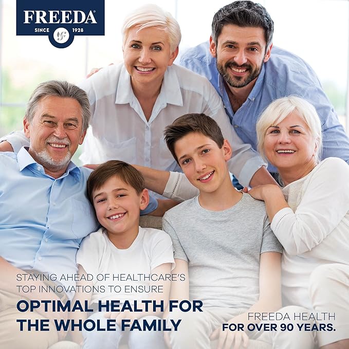 Freeda Senior Multivitamin - Kosher Vitamins for Men &amp Women 60 and Over - One Daily Coated Tablet - Women’s &amp Men’s Vitamins Multivitamin 60 Plus - Vitamins for Women Over 60 Plus Elderly (10