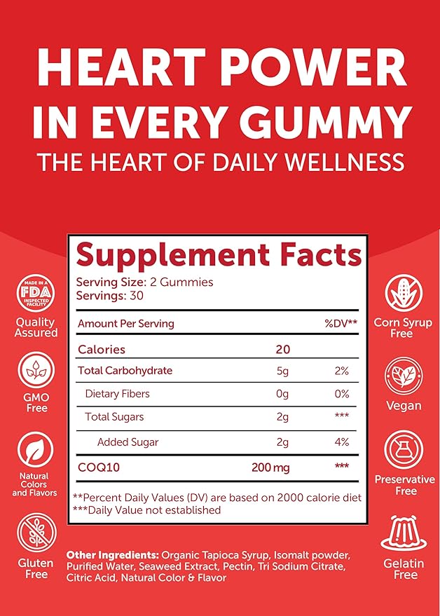 Lunakai USA Made CoQ10 200mg + Magnesium Glycinate with L-Theanine Gummies Bundle – Naturally Flavored Non-GMO – 60ct Each