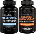 Vital Vitamins Resveratrol 60 ct + Creatine Capsules 120 ct