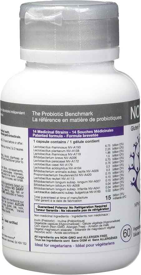 Nova Probiotics Daily Immunity 15 Billion 60 Vcaps