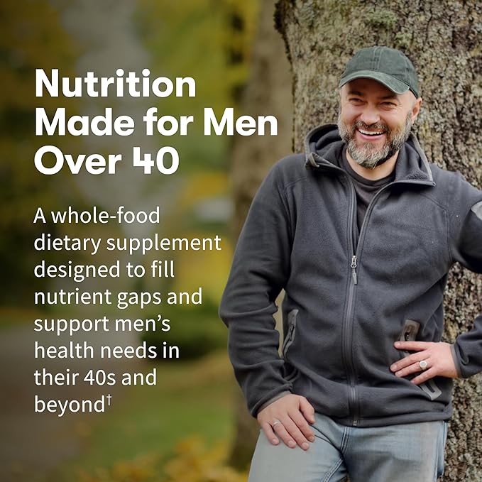 Garden of Life Organics Whole Food Multivitamin for Men 40+ 120 Tablets Vegan Mens Multi for Health &amp Well-Being Certified Organic Whole Food Vitamins &amp Minerals for Men Over 40 Mens Vitamins
