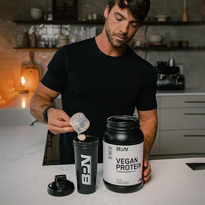 BARE PERFORMANCE NUTRITION Vegan Protein Plant Based Protein Pea Protein Watermelon Protein and Pumpkin Protein Naturally Sweetened and Flavored (Vanilla)
