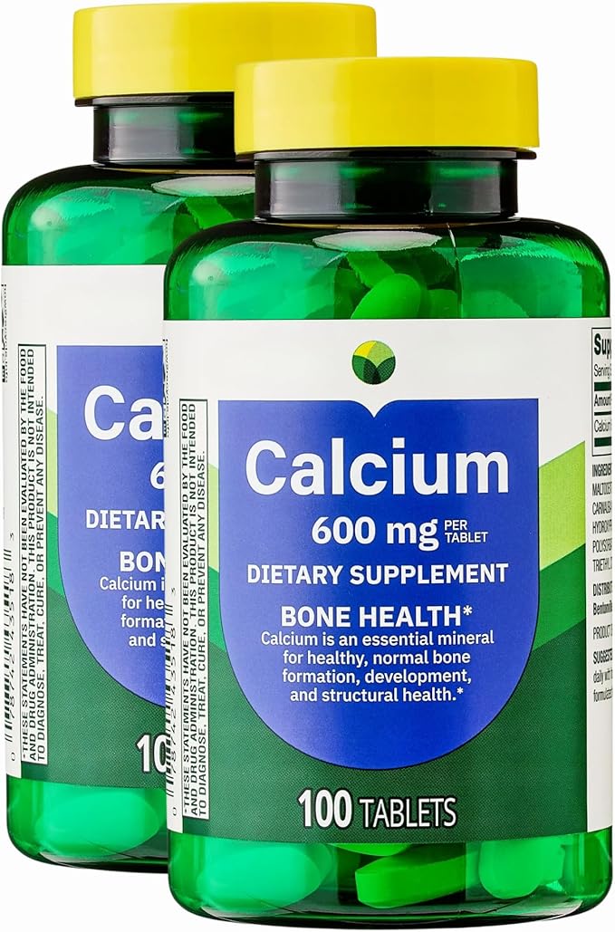 KP+ Calcium 600 mg | Bone Health Support | Gluten Free | 100 Tablets | Pack of 2