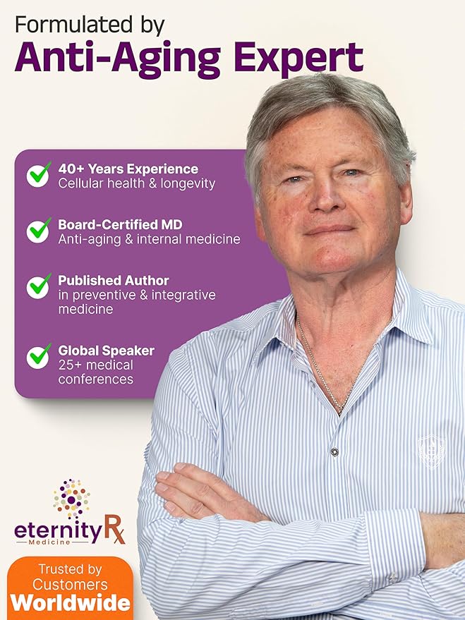 NAD+ Supplement with RiaGev®-WS™ – 750mg Ribose + Nicotinamide Ascorbate Complex – 30 Capsules – Mitochondrial Energy Healthy Aging &amp Detox – by Eternity Medicine