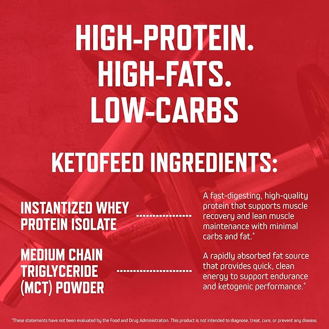 Purus Labs KetoFeed Protein | Keto Low Glycemic Protein Meal Replacement | Low Carb 0 Sugars | Added MCTs | 20g Whey Protein (Salted Vanilla Caramel)