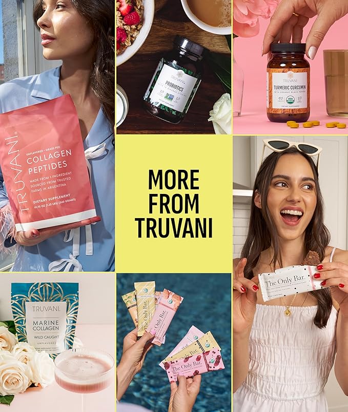 Truvani Vegan Pea Protein Powder | Lemon Cookie | 20g Organic Plant Based Protein | Single Serving Travel Packets | 10 Servings | Keto | Gluten &amp Dairy Free | Low Carb | No Added Sugar