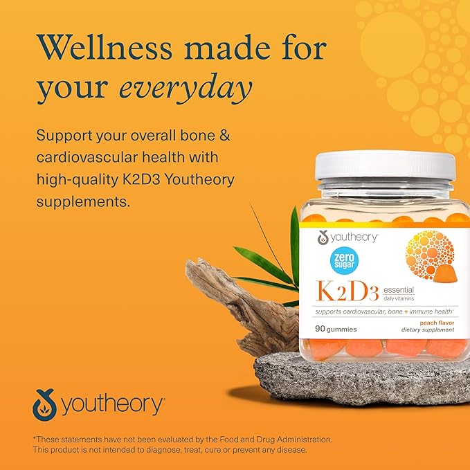 Youtheory K2D3 Zero Sugar Gummy 90ct