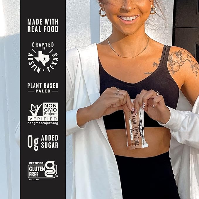 Thunderbird Bars Energy Snack Gluten-Free with Protein Healthy Real Food Vegan Paleo Non-GMO No Added Sugar Hazelnut Coffee Maca Flavor (12 Count 1.7 oz. Bars)